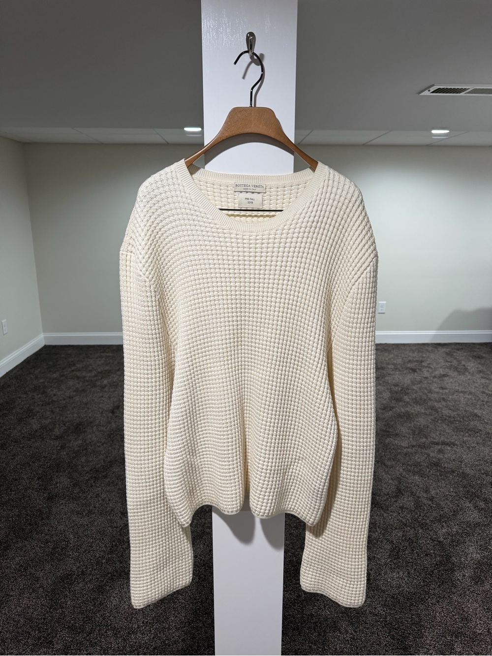 Bottega Veneta x Daniel Lee FW19 Waffle Knit Thermal Longsleeve Shirt